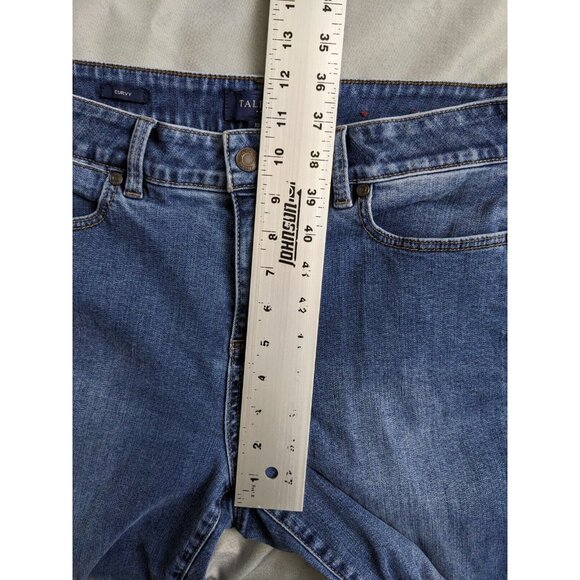 Talbots Jeans Curvy Blue Medium Wash Denim Cotton Stretch Womens Size 10 - Picture 9 of 11